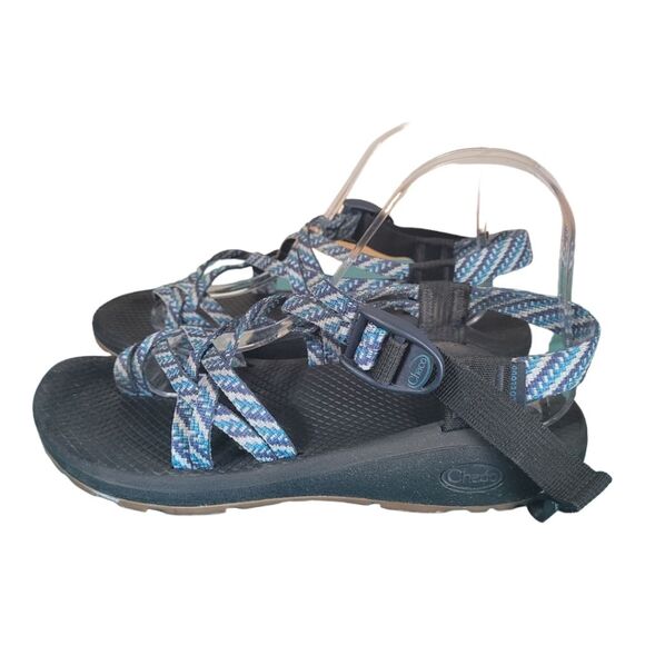 Chaco Zcloud X2 Purple Blue diamond print sandal size 9 - Picture 3 of 8